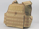 Плитоноска Plate Carrier жилет тактичний Mil-Tec Койот 13463105, фото 4