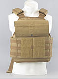 Плитоноска Plate Carrier жилет тактичний Mil-Tec Койот 13463105, фото 8