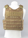Плитоноска Plate Carrier жилет тактичний Mil-Tec Койот 13463105, фото 10