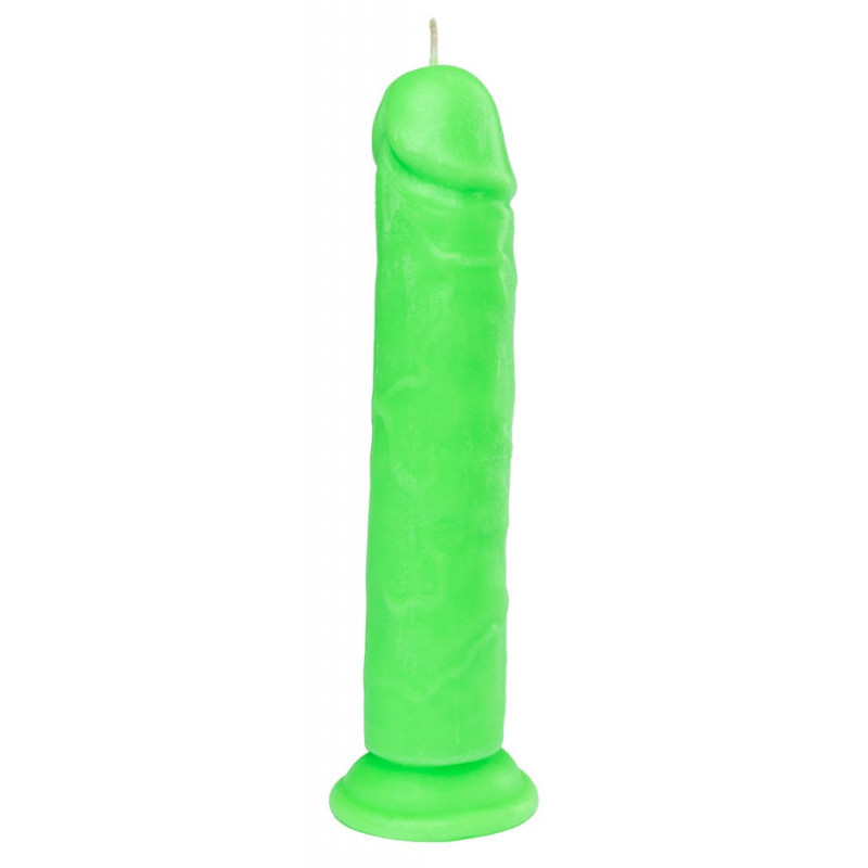 Свеча LOVE FLAME - Dildo Roma Green Fluor
