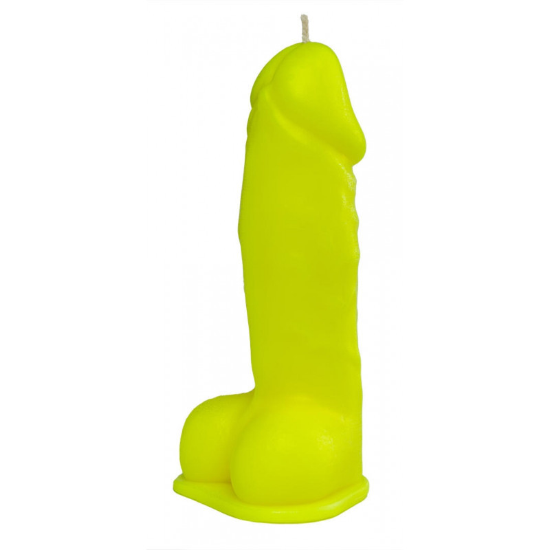 Свеча LOVE FLAME - Dildo L Yellow Fluor