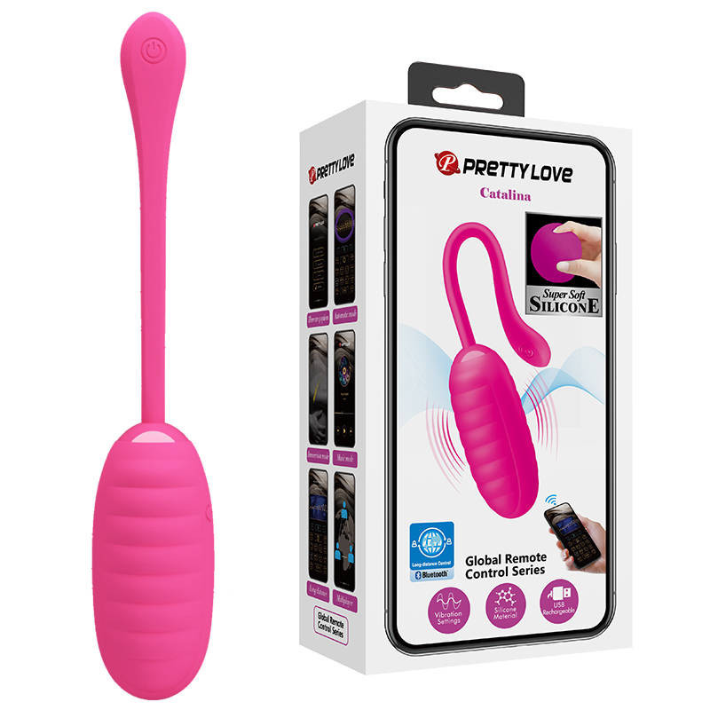 Віброяйцо кероване смартфоном Pretty Love Catalina usb rechargeable, BI-14654HP