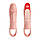 Подовжувальна насадка з вібростимуляцією Pretty Love Cecelia penis sleeve flesh, BI-026242, фото 4