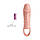 Подовжувальна насадка з вібростимуляцією Pretty Love Cecelia penis sleeve flesh, BI-026242, фото 7