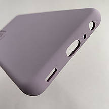 Чохол для Samsung Galaxy A52 силікон кейс чохол з мікрофіброю на телефон самсунг а52 чорничний r4e, фото 5