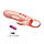 Подовжувальна насадка з вібростимуляцією Pretty Love Sloane penis sleeve flesh, BI-026243, фото 7