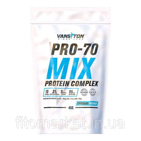 Протеїн Про 70 450г Шоколад-Кокос ТМ Ванситон / Vansiton