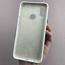 Чохол для Samsung Galaxy A10s силікон кейс чохол з мікрофіброю на телефон самсунг а10с білий r4e, фото 3