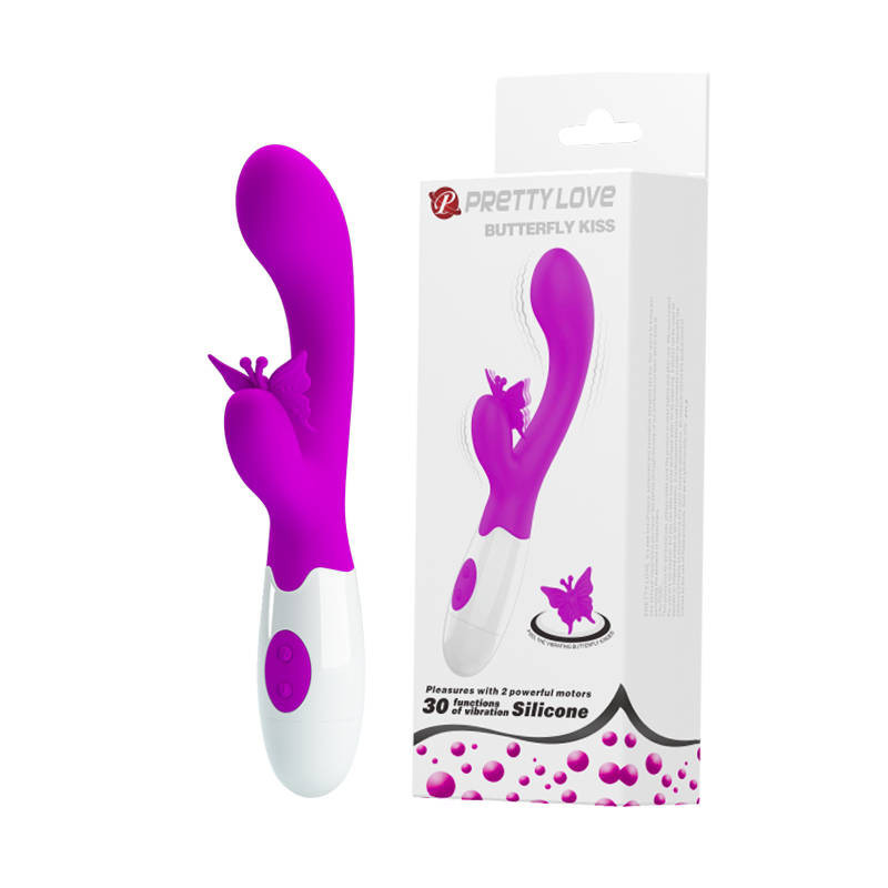 Вібратор із метеликом Pretty Love Butterfly Kiss, BI-014927