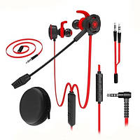 Ігрові навушники Plextone G30 (2 мікрофони, стерео, перехідник для ПК, футляр), фото 2