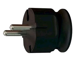 Вилка Neomax NX1103 кутова без заземлення чорна