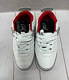 Дитячі кросівки Y.Top аля JORDAN retro  white білі р32-33, фото 7