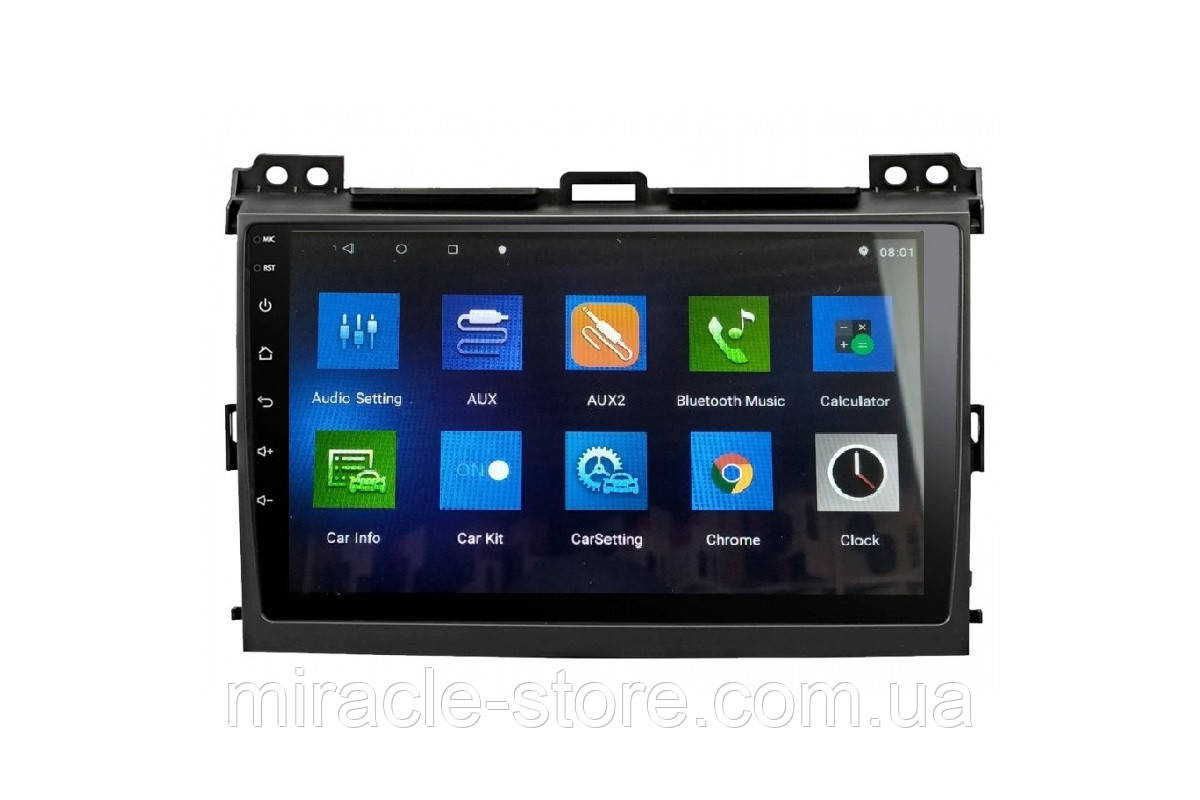 Автомагнітола штатна Toyota Prado 120 2004-2009 (9") Android 10.1 (4/32)