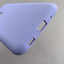 Чохол для Samsung Galaxy A11 силікон кейс чохол з мікрофіброю на телефон самсунг а11 бузковий r4e, фото 5