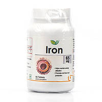 Железо Биотрекс Iron Ferrous Fumarate 65Mg Biotrex 60 tablet для повышения гемоглобина, при анемии