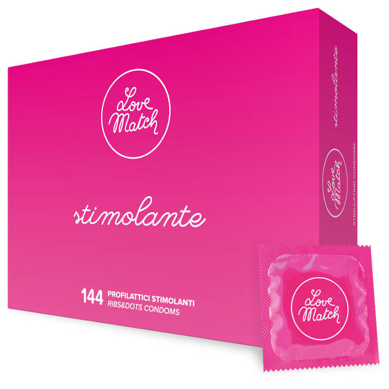 Стимулювальні презервативи LoveMatch Stimolante