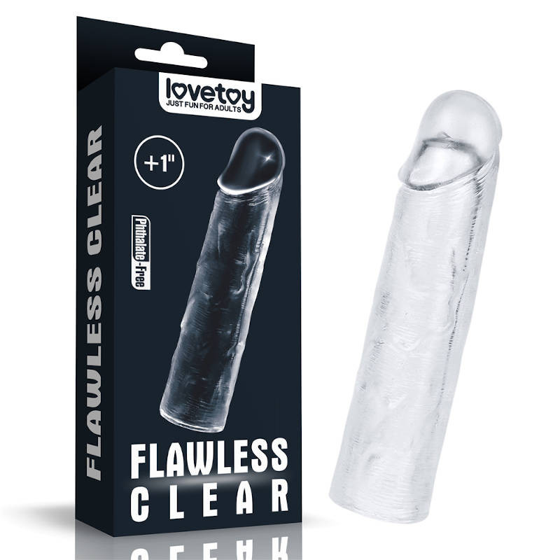 Подовжувальна насадка на пініс Flawless Clear Penis Sleeve Add 1