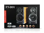 Музичні дротові акустичні стовпчики для комп'ютера в дерев'яному виконанні 2.0 FT-2031, фото 7