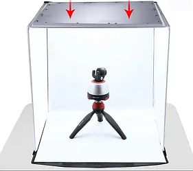 Світловий лайткуб (фотобокс) БЕЗ підсвітки для предметної зйомки Puluz PU5140 40 x 40 x 40 см Білий з чорним