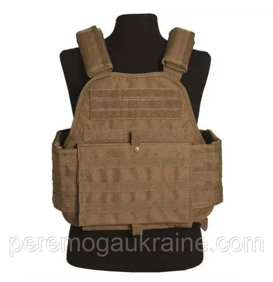 Плитоноска Plate Carrier жилет тактичний Mil-Tec Койот 13463105