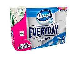 Туалетний папір 24шт 3шар Everyday Sensitive ТМ OOOPS!