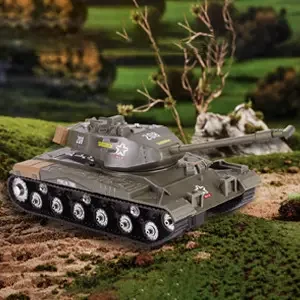 Дитячий танк на радіокеруванні AKX 529-6, акумулятор 4,8 V, з підсвіткою і звуками, фото 1