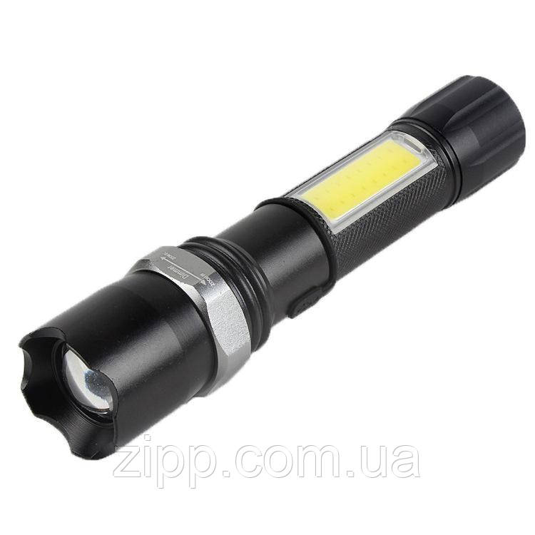 Ручний ліхтарик BL W546 COB акумуляторний