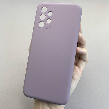 Чохол для Samsung Galaxy A13 4G (A135F) силікон кейс чохол з мікрофіброю на самсунг а13 4г чорничний r4e, фото 1
