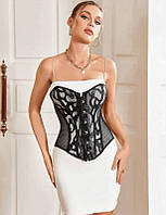 РОЗПРОДАЖ СКЛАДУ Ігри у спокусі: Прозора Білизна Корсет L Чорний ( 170 005 )