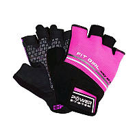 Перчатки для фитнеса и тяжелой атлетики женские Power System PS-2920 Fit Girl Evo Pink S