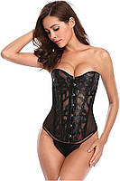 РОЗПРОДАЖ СКЛАДУ Сексуальна Витонченість: Жіночий Прозорий Корсет L Чорний ( 170 005 )