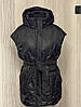 Довга жіноча жилетка з капюшоном модна розміри 44-56, фото 8