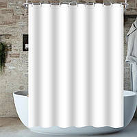 Шторка для ванной 180 x 180 Bathlux  люкс качество, водонепроницаемая Белый