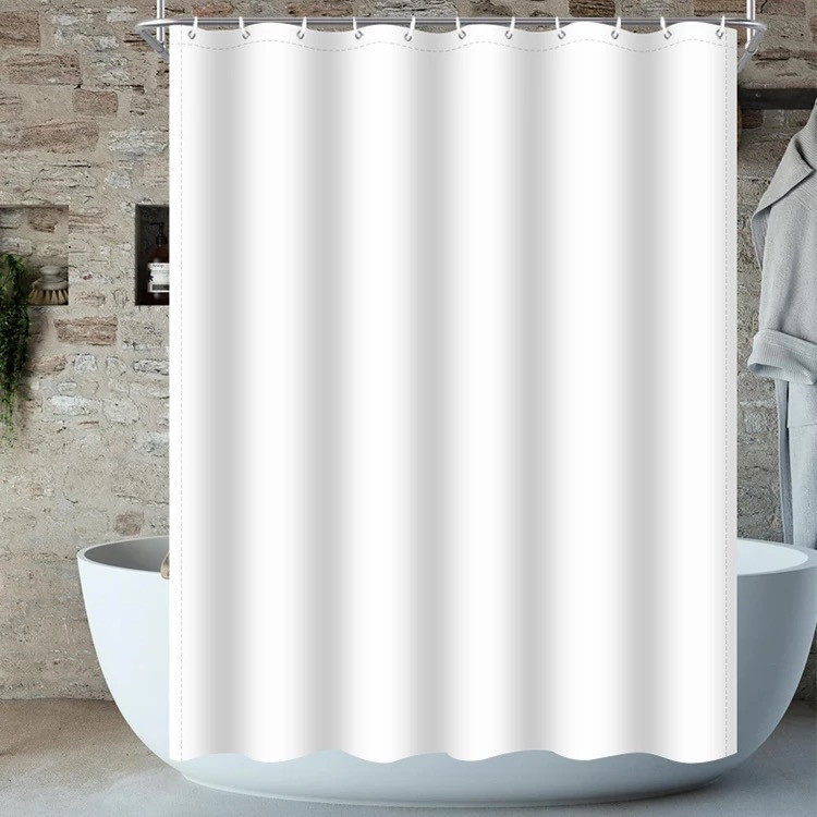 Шторка для ванної кімнати 180 x 180 Bathlux люкс якість, водонепроникний білий