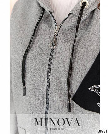 Неймовірний жіночий кардиган Тканина "Кашемір" 62, 66 розмір 62, фото 3