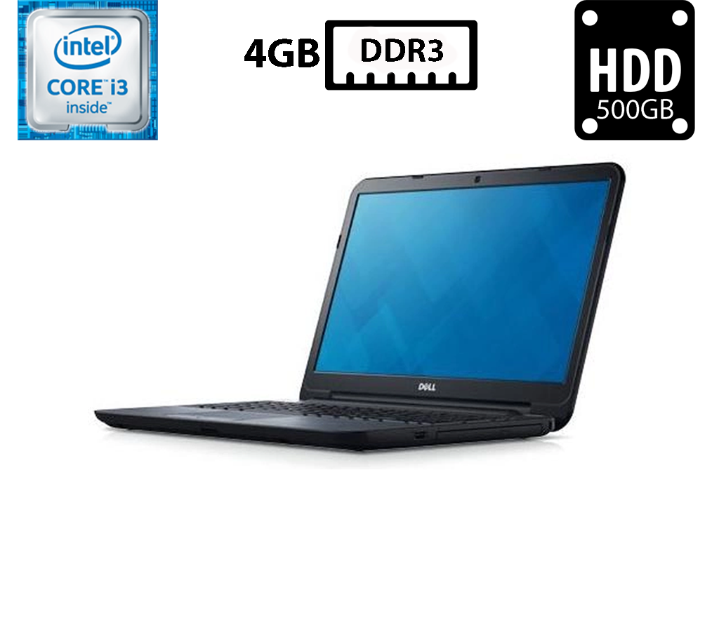 Ноутбук Dell Latitude 3540/15.6”TN(1366x768)/Intel Core i3-4030U 1.90GHz/4GB DDR3/HDD 500GB/Intel HD Graphics