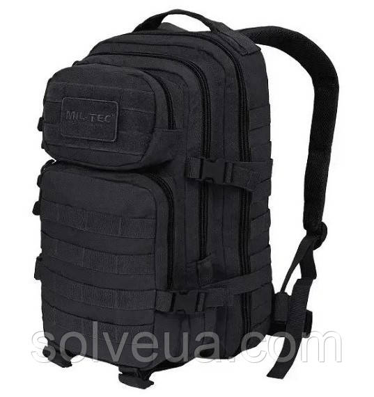 Рюкзак Тактический Assault Mil-Tec 20 л Чорний 14002002.solve, фото 1