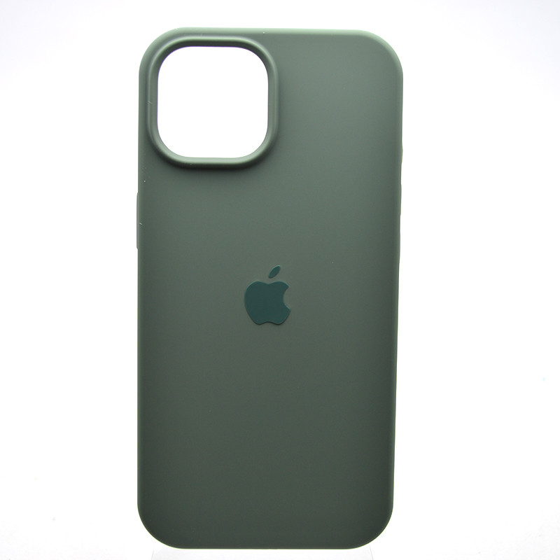 Чохол накладка Silicon Case Full Cover для iPhone 15 Pine Green