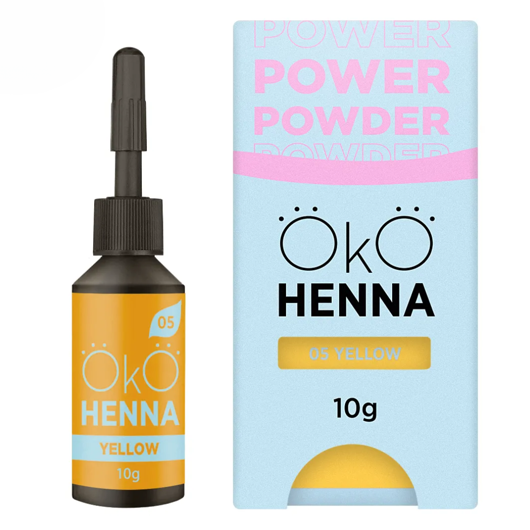 OKO Хна для брів Power Powder 05 Yellow, 10г (жовта)