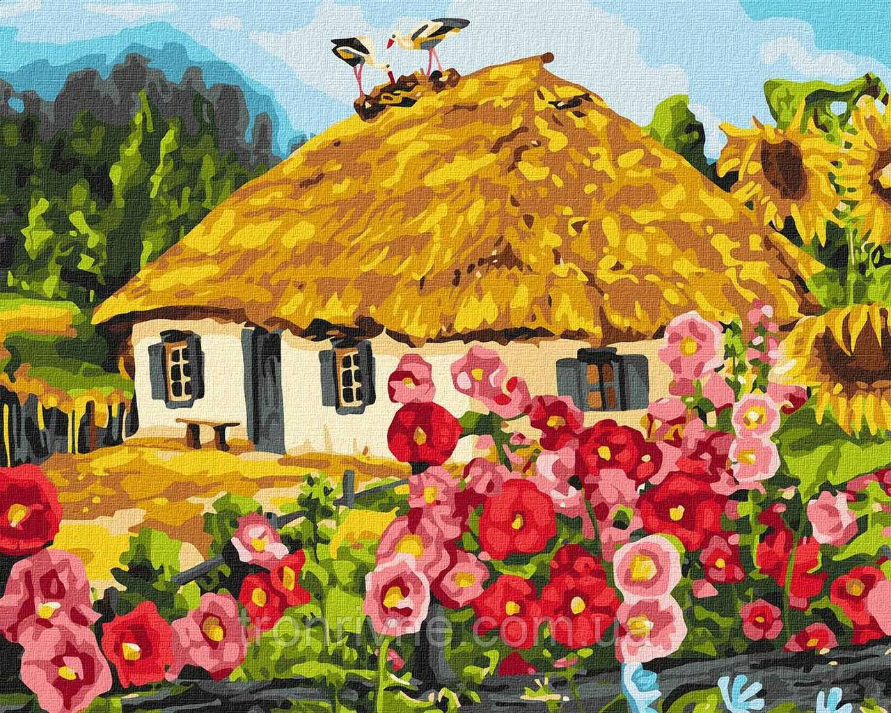 Картина за номерами 40 х 50 см Український будиночок