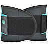 Пояс компресійний MadMax MFA-277 Slimming belt Black/turquoise M, фото 4