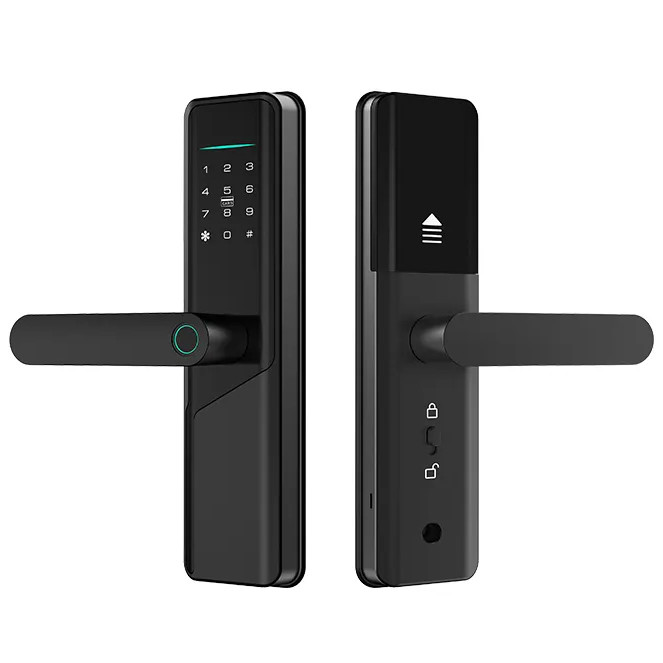 Електронний дверний замок NaviCat X12 з підтримкою програми TUYA Black, фото 1