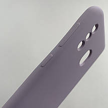 Чохол для Samsung Galaxy A30 силікон кейс чохол з мікрофіброю на телефон самсунг а30 чорничний r4e, фото 4