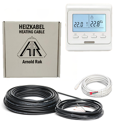 Нагрівальний кабель Arnold Rak EС 15 вт/м (Ø 3 мм ) з терморегулятором Е51