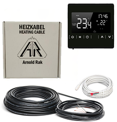 Нагрівальний кабель Arnold Rak EС 15 вт/м (Ø 3 мм ) з терморегулятором Еcoset 1822