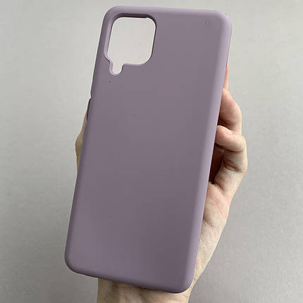 Чохол для Samsung Galaxy A22 силікон кейс чохол з мікрофіброю на телефон самсунг а22 чорничний r4e, фото 1