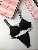 Комплект білизни мегастильний від Victoria's Secret, чорний
