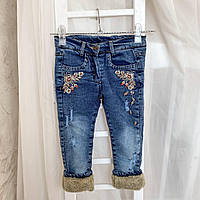 Дитячі джинси на махрі Модель 5132 Синій Джинс 27689494 Overdo Туреччина  Зріст 98 .Хит!