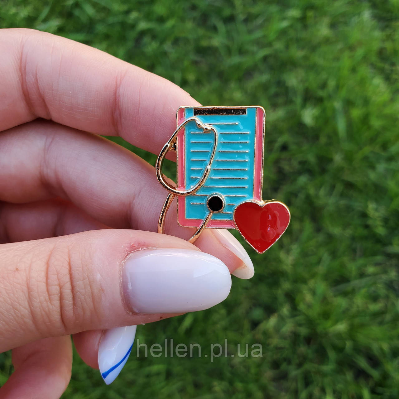 Брошка на медичну тематику "Лист призначень"