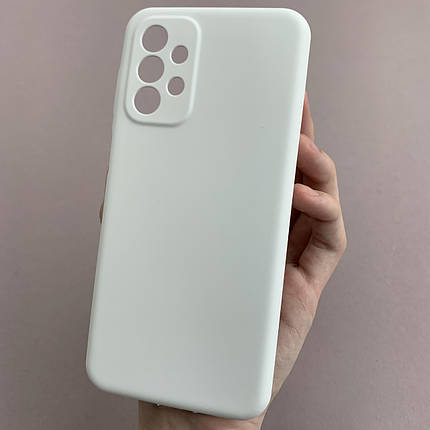 Чохол для Samsung Galaxy A23 4G (A235F) силікон кейс чохол з мікрофіброю на телефон самсунг а23 4г білий r4e, фото 1